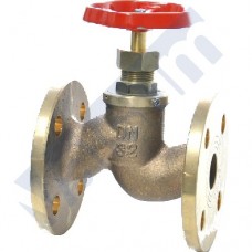 VALVULA DE ASIENTO, PASO RECTO, BRONCE, CON BRIDAS